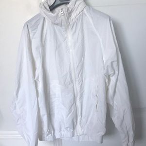 Uniqlo white windbreaker sizexs
